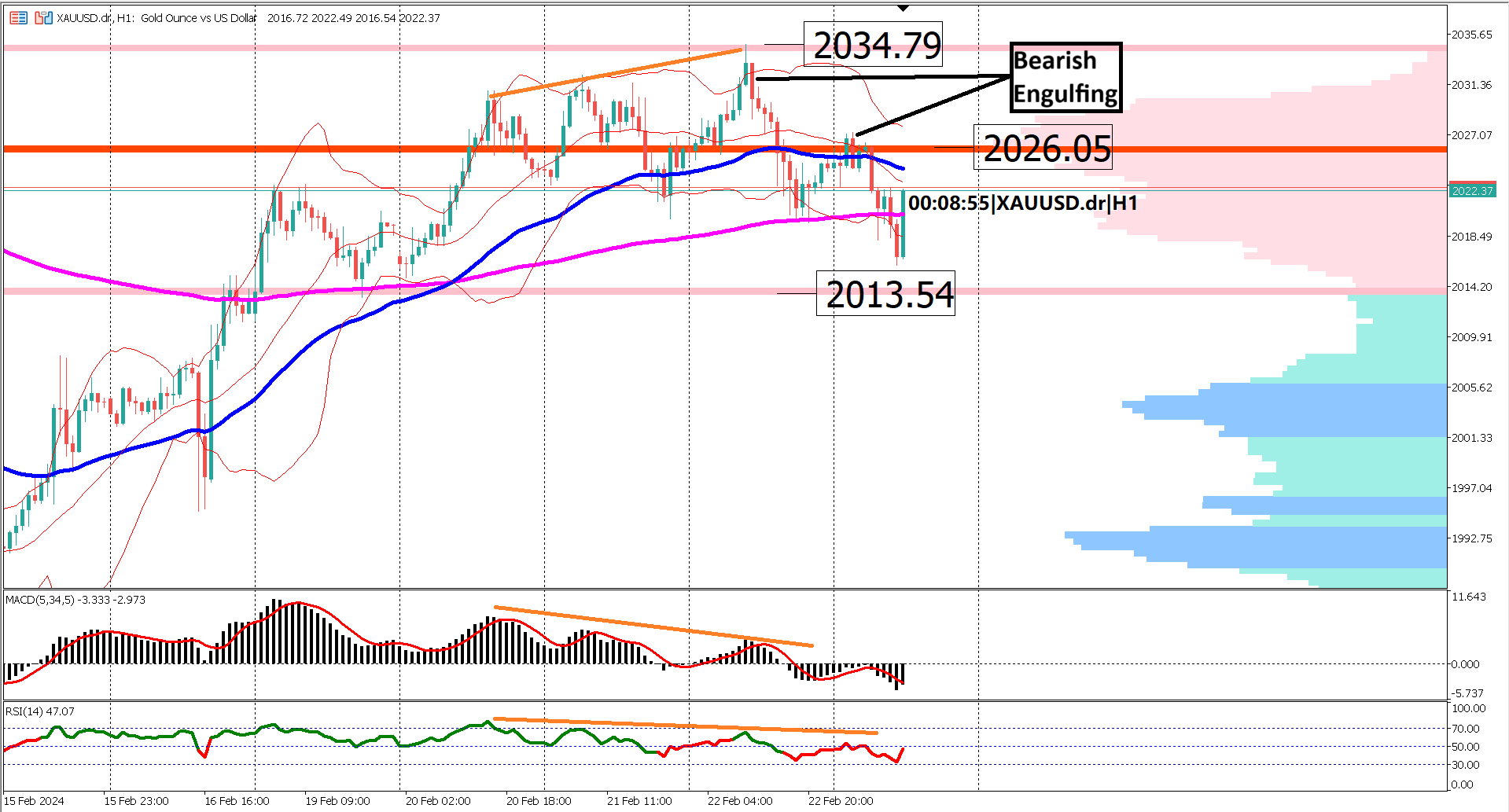 XAUUSD Price Decline Signals Potential Trend Reversal
